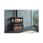 Poêle à bois raccordable 3 vitres avec bûcher – FIREMATIC Calgary – S 12.5 kW – Image 5