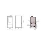 PACK : Poêle à granules étanche + Kit ventouse – INTERSTOVES Marina 14 kW – Image 4