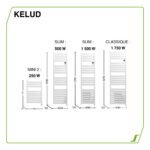 Sèche-serviettes électrique à inertie fluide Kelud 1500W SAUTER anthracite – Image 4