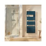 Radiateur sèche-serviettes connecté Adelis avec soufflerie 1750W Blanc Brillant - ATLANTIC - 861916 – Image 2