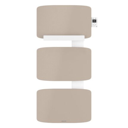 Radiateur sèche-serviettes connecté Amarilis mât à droite 650W beige/blanc - ATLANTIC - 862577