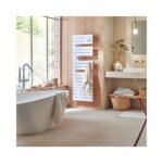 Sèche-serviettes connecté Nefertiti avec soufflerie mât à droite 1500W beige - ATLANTIC - 850061 – Image 4