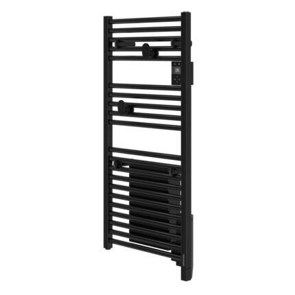 Radiateur sèche-serviettes connecté Doris avec soufflerie 2000W Noir - ATLANTIC - 851228
