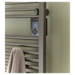 Radiateur sèche-serviettes connecté Doris avec soufflerie 2000W Noir - ATLANTIC - 851228 – Image 3