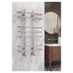 Sèche-serviettes électrique – 90 x 50 cm – Chrome – 500W - Avec thermostat connecté - Furore