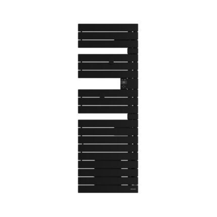 Sèche-serviettes connecté Nefertiti avec soufflerie mât à gauche 1750W noir - ATLANTIC - 850074