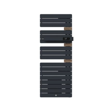 Sèche-serviettes connecté Allure 4 avec soufflerie 1750W Ardoise/Chêne Mat à droite - THERMOR - 483282