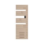 Sèche-serviettes connecté Nefertiti avec soufflerie mât à droite 1750W beige - ATLANTIC - 850079