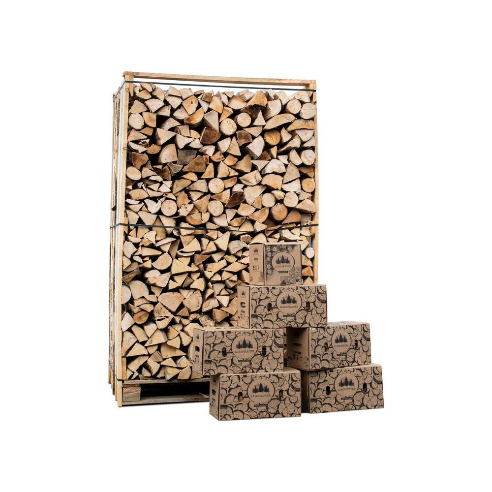 media-12 Box 3 Stères 30cm Bois De Chauffage Sec Avec 5 Cartons De Bois D'allumage / 1 Carton 2kg Allume-Feu – Image 1