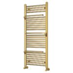 Sèche-serviettes électrique – 120 x 50 cm – Doré brossé – 800W - Avec thermostat connecté - SUDO – Image 3