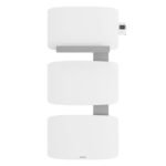 Radiateur sèche-serviettes connecté Amarilis mât à gauche 650W blanc/gris - ATLANTIC - 862578