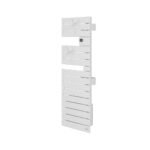 Sèche-serviettes connecté Nefertiti étroit avec soufflerie mât droite 1600W blanc carat - ATLANTIC - 850486 – Image 2