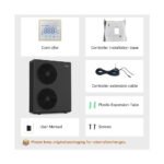 Pompe à chaleur air-eau monobloc ALSAVO 16kW triphasé Inverboost réversible chauffage refroidissement eau chaude WiFi classe A+++. – Image 9