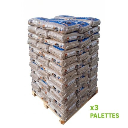 Palette de granulés WOODSTOCK x 3 (198 sacs), livraison incluse