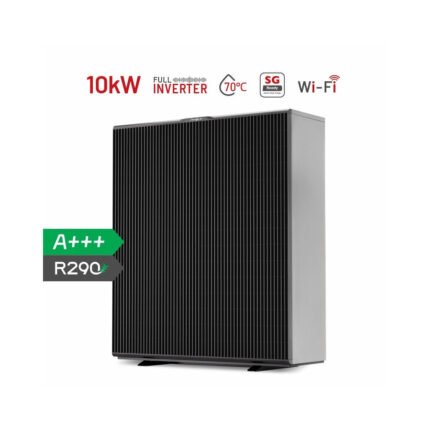 Pompe à chaleur air-eau monobloc ALSAVO Zealux Inverboost Plus 10kW réversible multifonction A+++ connectée Wifi.
