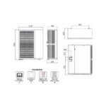 Pompe à Chaleur Air/Eau Triphasé 18 kW Monobloc - Connectée avec Appoints Électriques et Gaz R290 – Image 3