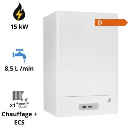 Chaudière électrique RIELEC CMX 15I NES avec ballon eau chaude ELNUR GABARRON