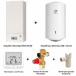 Pack chaudière électrique 3 à 15 Kw + chauffe eau 150 L + accessoires