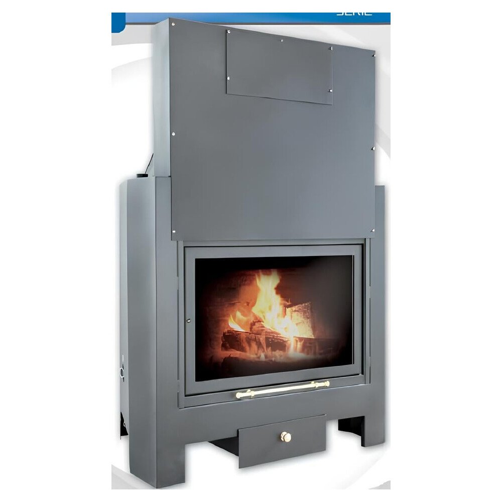media-849 Cheminée à bois série Valle mod. 180 avec hotte ventilée – Image 1