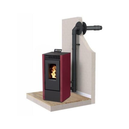 PACK : Poêle à granules étanche + Kit ventouse – INTERSTOVES Marina 14 kW