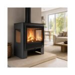 Poêle à bois 3 vitres raccordable – BRONPI Loreto 10 kW – Image 2