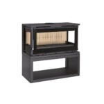 Poêle à bois raccordable 3 vitres avec bûcher – FIREMATIC Calgary – S 12.5 kW – Image 3