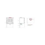 Poêle à bois raccordable avec bûcher – FIREMATIC Toronto – S 12.6 kW – Image 6